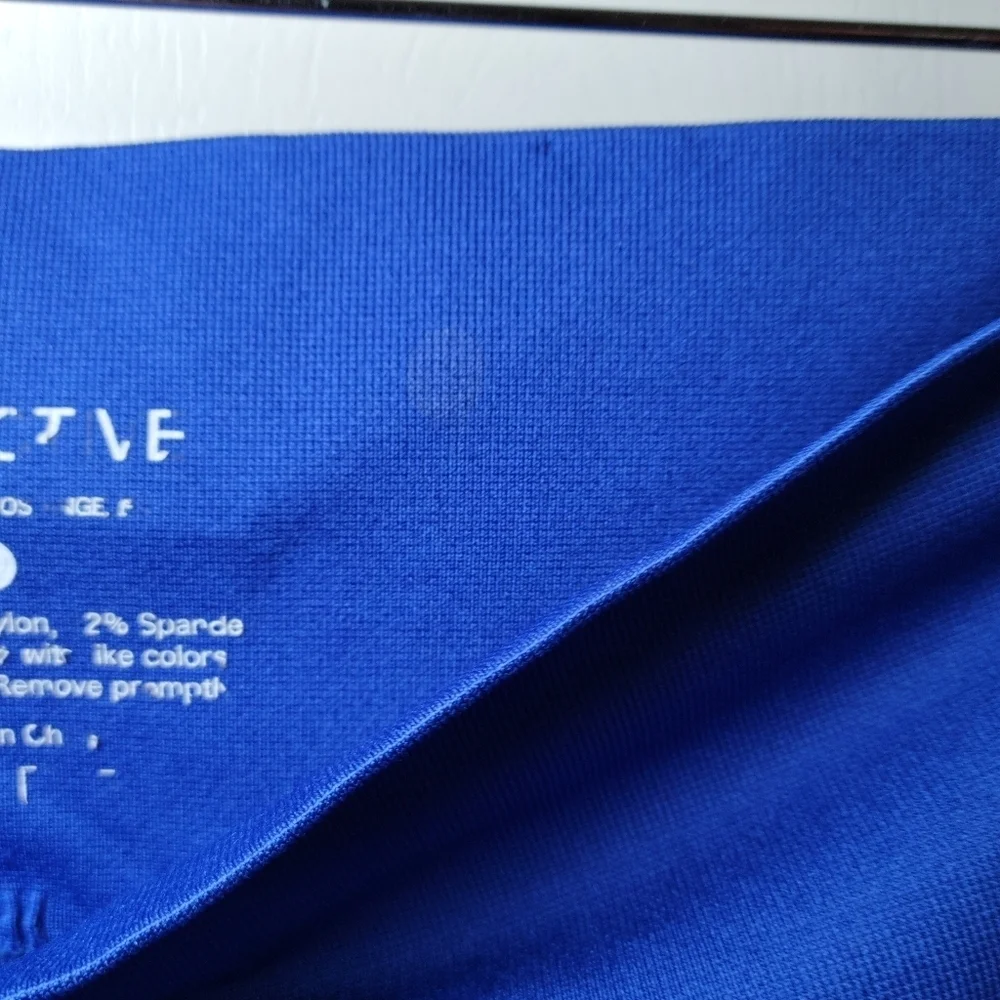 Set Active High Waisted Seamless Blue Leggings | SET Active Leggings | Small